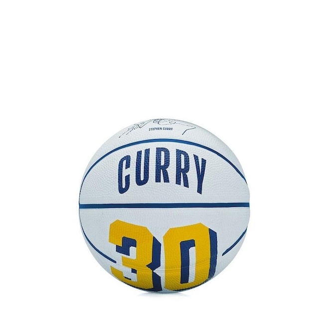 Bola de Basquete Wilson Nba Stephen Curry 30 Warriors Mini - Foto 1