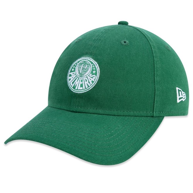 Boné Aba Curva New Era 9Twenty Palmeiras Futebol - Strapback - Adulto - Foto 1