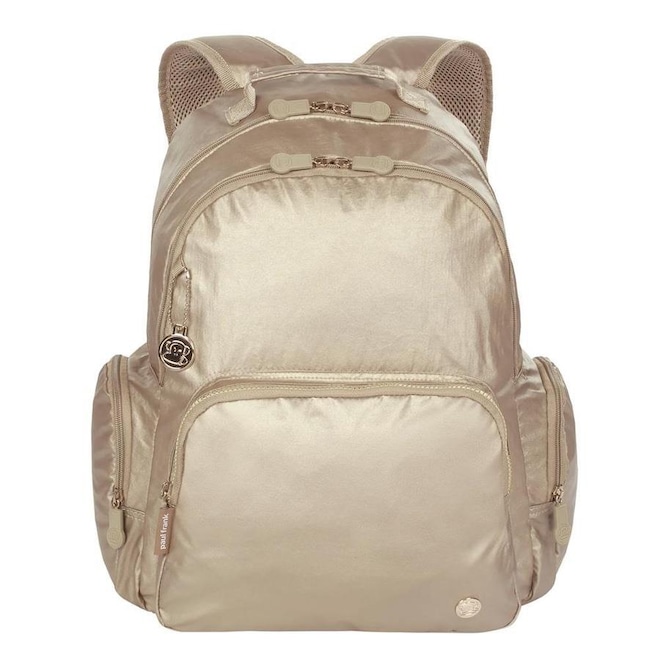 Mochila Sestini 2 Compartimentos Paul Frank Light Gold - 20,16 Litros - Foto 1