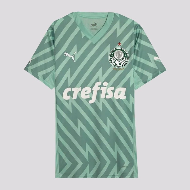 Camisa de Goleiro Puma Palmeiras Goleiro II 2024 - Masculina - Foto 1