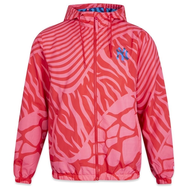 Jaqueta Corta Vento com Cap New Era Windbreaker New York Yankees All Sport Art - Masculina - Foto 1