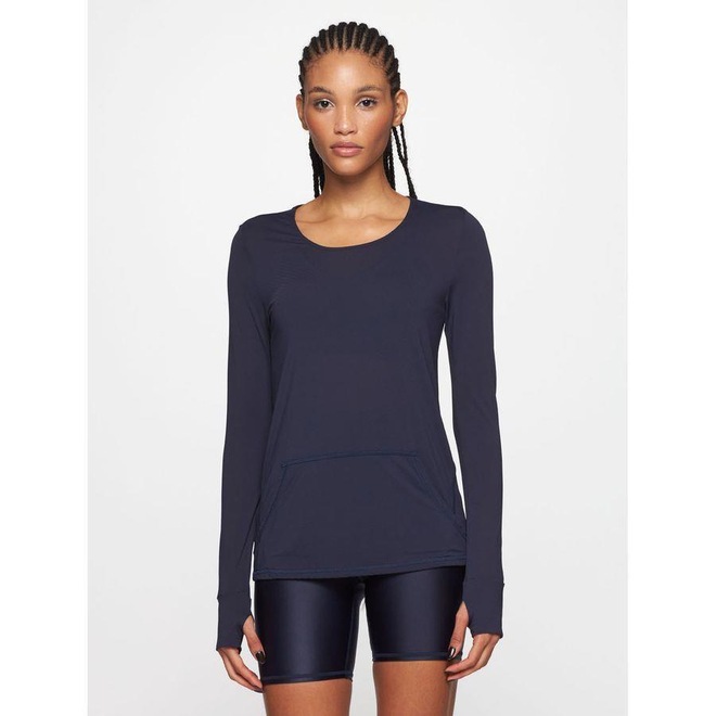 Camiseta Manga Longa Com Bolso Essentials - Bodyforsure - Feminina - Foto 1