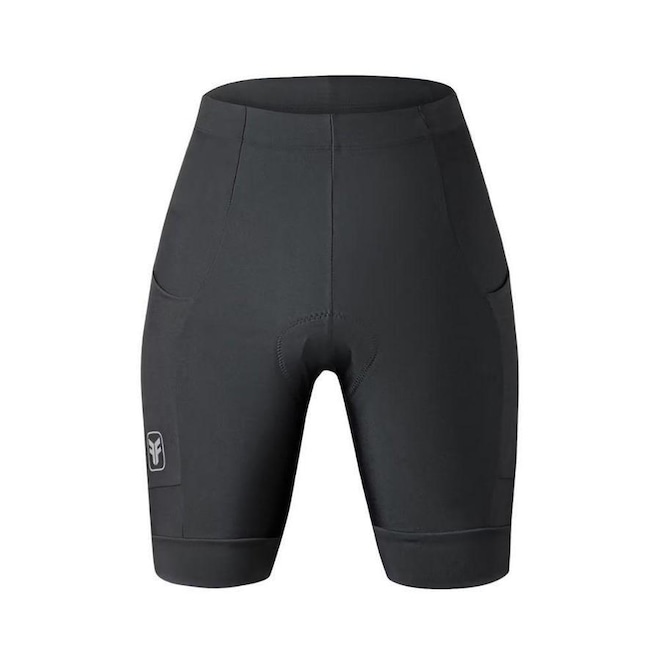 Bermuda Ciclismo Feminina Free Force Basic Com Bolsos - Foto 1