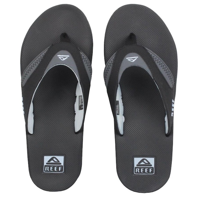 Chinelo Reef Mick Fanning Grey Light Blue - Masculino - Foto 1