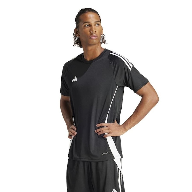 Camiseta adidas Tiro 24 Futebol - Masculina - Foto 1
