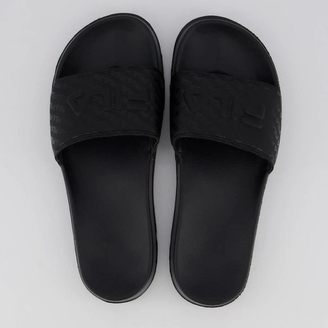 Chinelo Fila Drifter Basic Mini Logo Slide - Masculino - Foto 1
