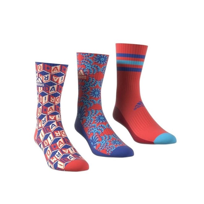 Kit Meias adidas X Farm com 3 Pares - Adulto - Foto 1