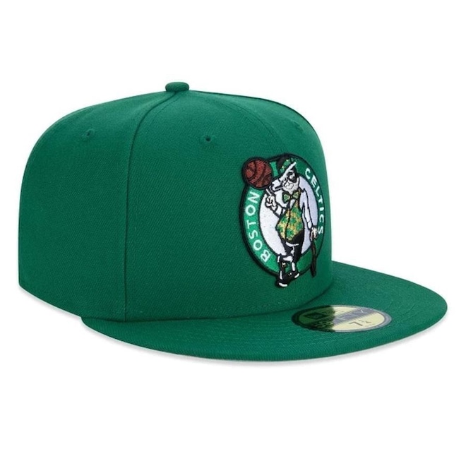 Boné Aba Reta New Era 5950 Boston Celtics Fitted Nba - Fechado - Adulto - Foto 1