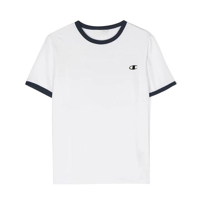 Camiseta Champion Manga Curta Malhão C Logo - Infantil - Foto 1