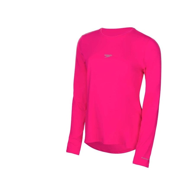 Camiseta Manga Longa Proteção Uv50 Feminina Speedo - Foto 1