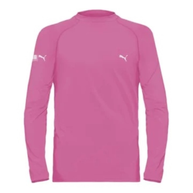Camiseta Puma Manga Longa Proteção Solar Uv50+ - Infantil - Foto 1