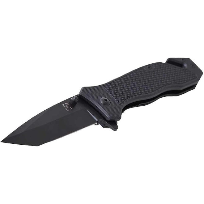 Canivete Tático Invictus Phanton Black Aço Quebra Vidro - Foto 1