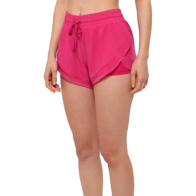 Shorts 2 em 1 Alto Giro Tule - Feminino - Foto 1