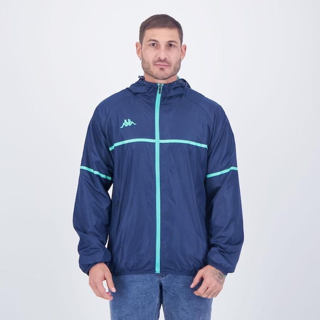 Jaqueta com Capuz Corta Vento Kappa Flow - Masculina - Foto 1