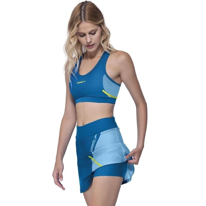 Short Saia Running Full Speedo - Feminino - Foto 1