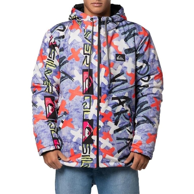 Jaqueta com Capuz Quiksilver Warpaint Wt24 - Masculina - Foto 1