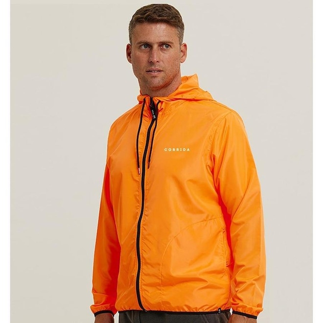 Jaqueta Corta Vento com Capuz Web Surf Shop Corrida - Masculina - Foto 1