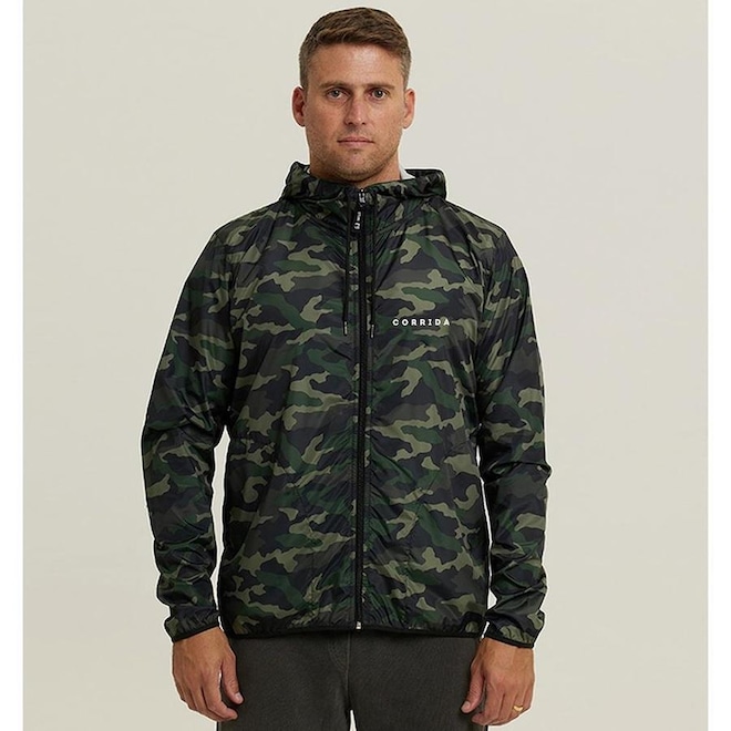 Jaqueta Corta Vento com Capuz Web Surf Shop Corrida - Masculina - Foto 1