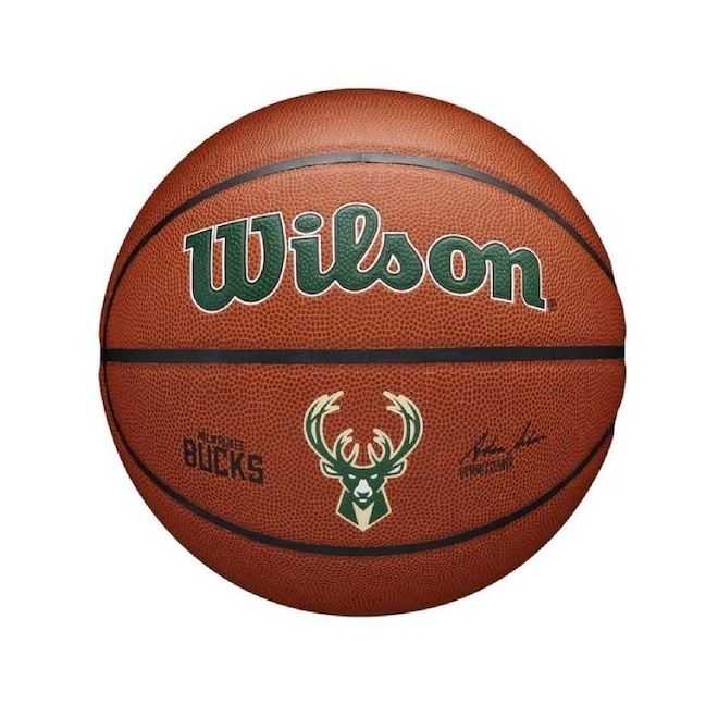 Bola De Basquete Wilson Nba Team Alliance Milwaukee Bucks - Foto 1
