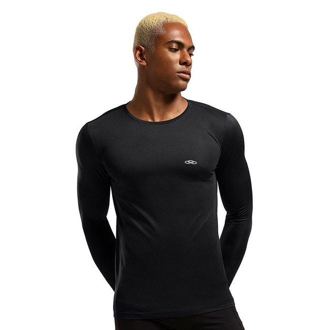 Camiseta Olympikus Manga Longa Essential - Masculina - Foto 1