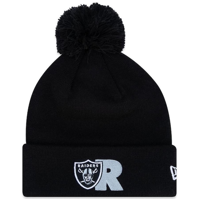 Gorro New Era Las Vegas Raiders Nfl Club House Pom Pom - Foto 1