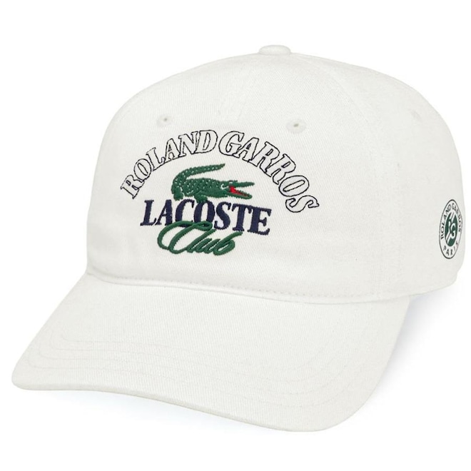 Boné Aba Curva Lacoste Roland Garros Club - Strapback - Adulto - Foto 1