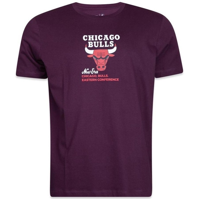 Camiseta New Era Regular Chicago Bulls Logo History - Masculina - Foto 1
