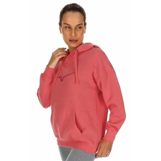 Blusão de Moletom Mizuno Big Logo - Feminino - Foto 1