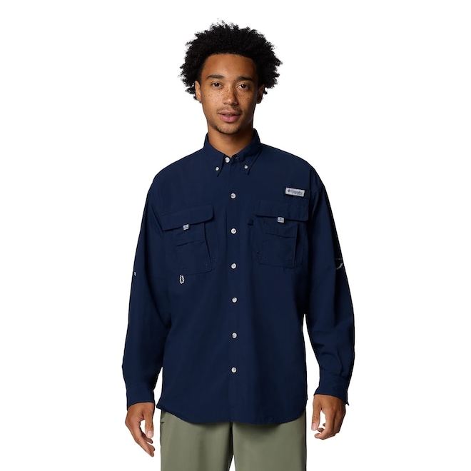 Camisa Columbia Manga Longa Bahama Ii - Masculina - Foto 1