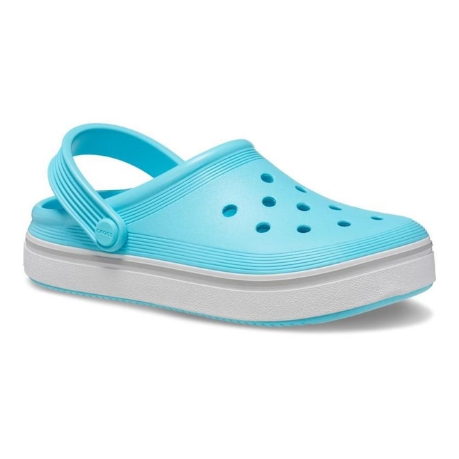 Sandália Crocs Crocband Off Court Clog Toddler Neptune - Infantil - Foto 1