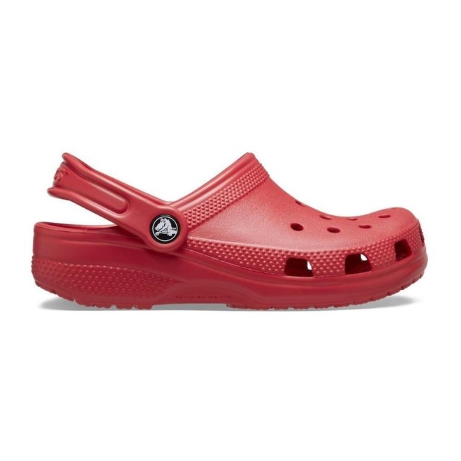 Sandália Crocs Classic Clog Kids  Varsity Red - Infantil - Foto 1