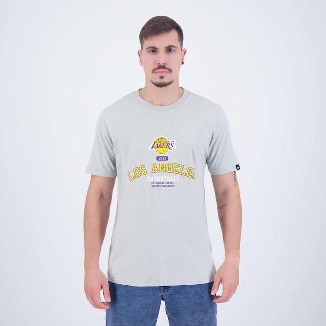 Camiseta New Era Nba Los Angeles Lakers Club House - Masculina - Foto 1