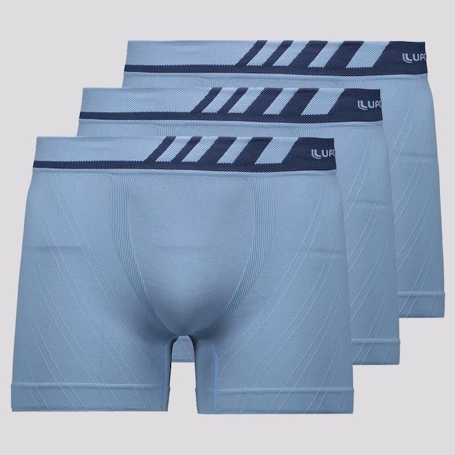 Kit 3 Cuecas Boxer Lupo Light Fit - Adulto - Foto 1