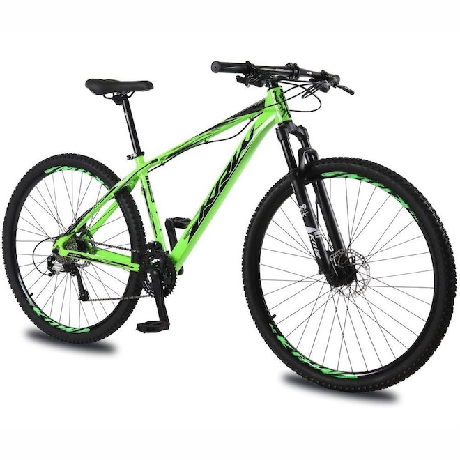 Bicicleta Aro 29 Krw Alumínio 27 Vel Shimano Altus Freio Hidráulico Suspensão com Trava de Ombro Kr13 - Adulto - Foto 1