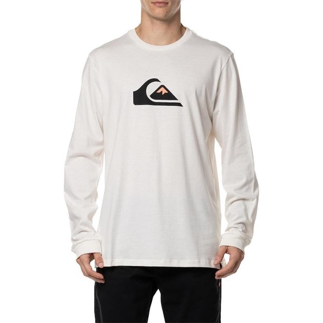 Camiseta Manga Longa Quiksilver Comp Logo - Masculina - Foto 1