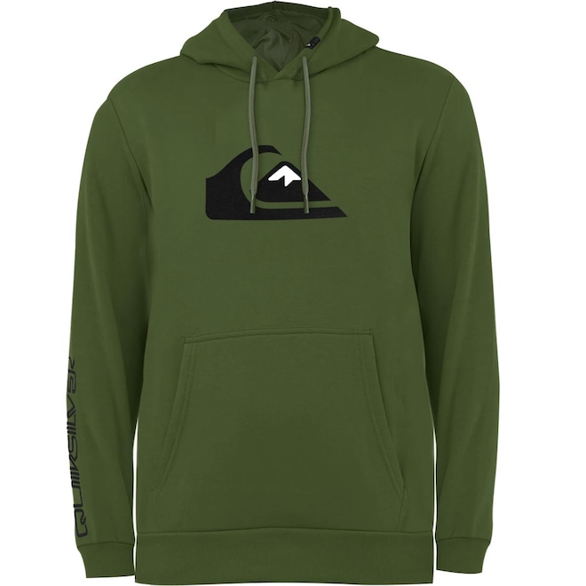 Blusão de Moletom Quiksilver Comp Logo Reforçado 305G com Capuz - Masculino - Foto 1
