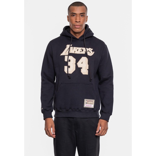 Blusão De Moletom Mitchell & Ness Nba Shaquille O''''Neall Los Angeles Lakers - Masculino - Foto 1