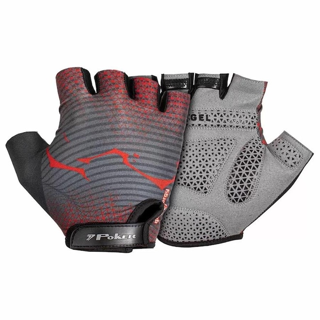 Luvas de Ciclismo Poker Antishock Gel Energy - Adulto - Foto 1