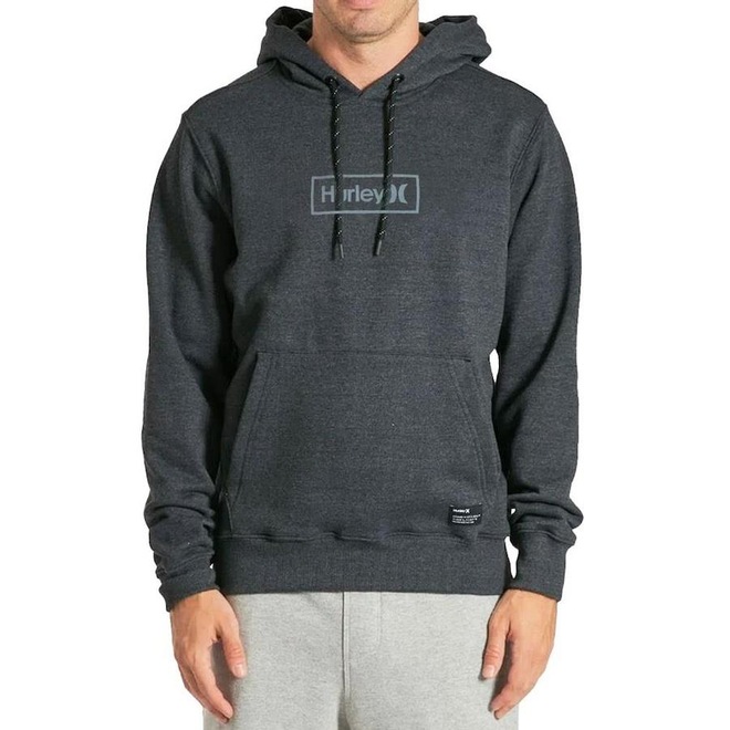 Blusão de Moletom Hurley Canguru Box - Masculino - Foto 1
