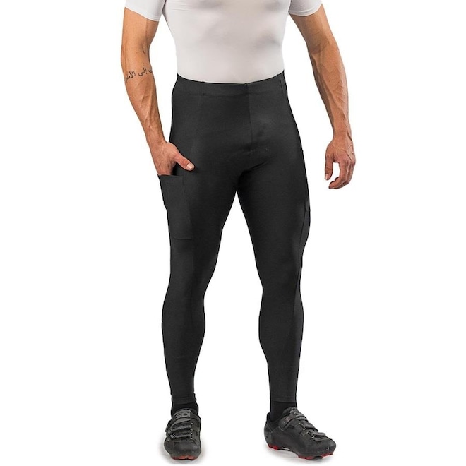 Calça de Ciclismo Masculina Free Force Basic com 3 Bolsos - Foto 1