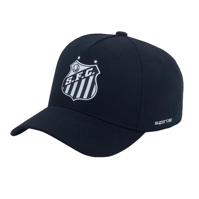 Boné Aba Curva do Santos Supercap Americano Silk 3D - Strapback - Adulto - Foto 1