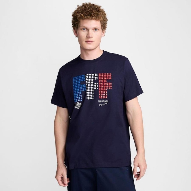 Camiseta Nike França Lights - Masculina - Foto 1