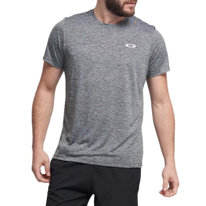 Camiseta Oakley Trn Ellipse Sports Grey Plaid - Masculina - Foto 1
