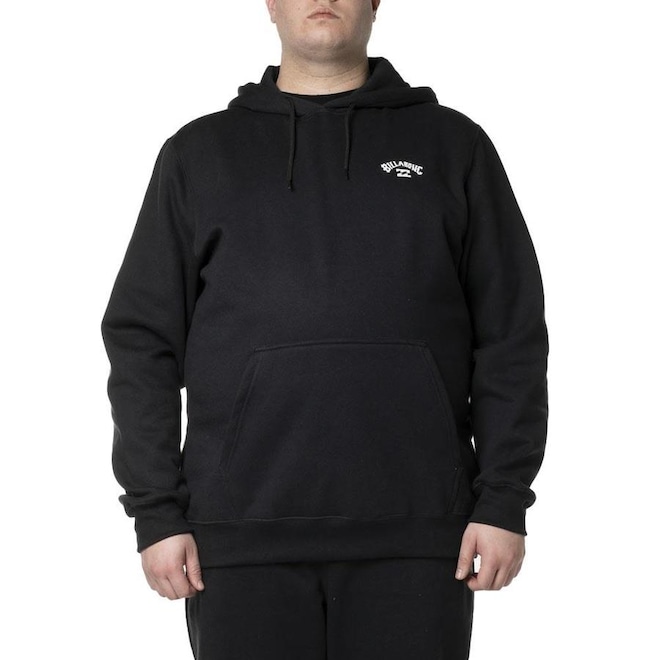 Blusão de Moletom Billabong Canguru Small Arch Plus Size - Masculino - Foto 1