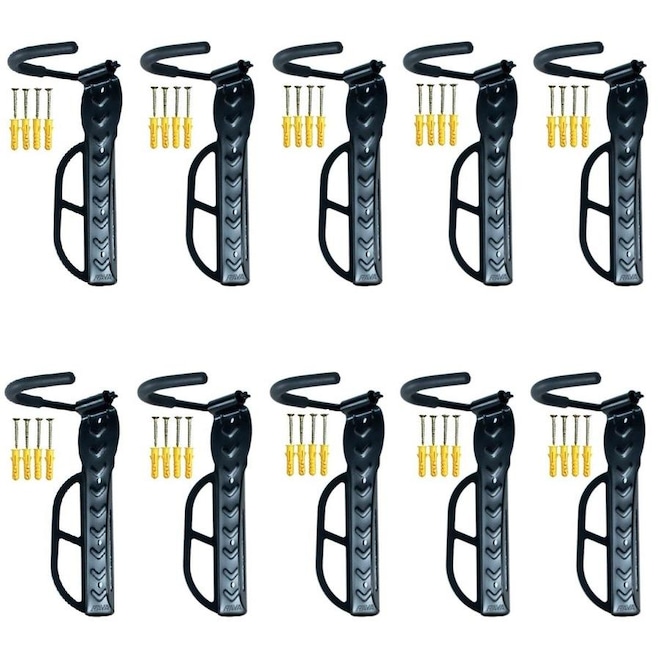Kit de Suporte Parede para Bicicleta Rava Vertical Gancho Fixo - 10 unidades - Foto 1