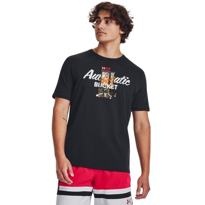 Camiseta de Basquete Under Armour Claw Machine - Masculina - Foto 1