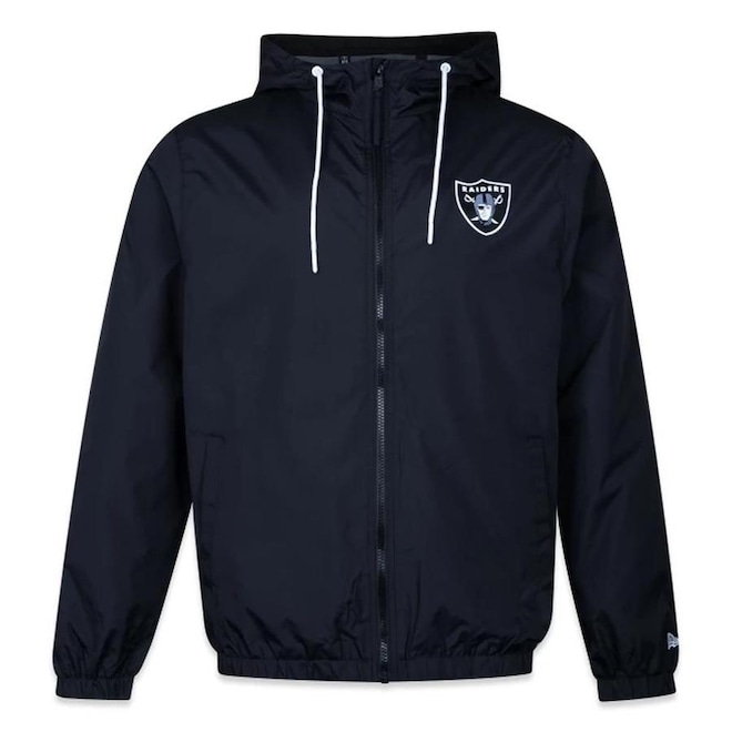 Jaqueta Corta Vento New Era Las Vegas Raiders Permanente - Masculina - Foto 1