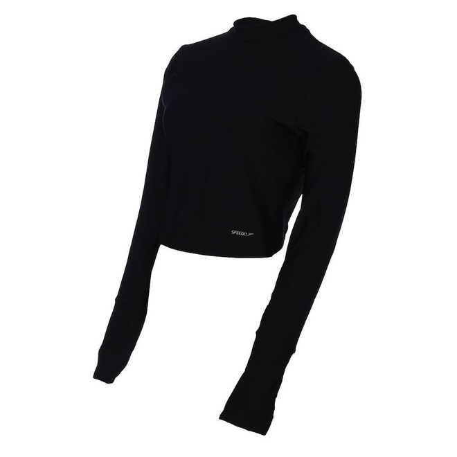 Blusa Cropped Manga Longa Harmony Speedo - Feminina - Foto 1