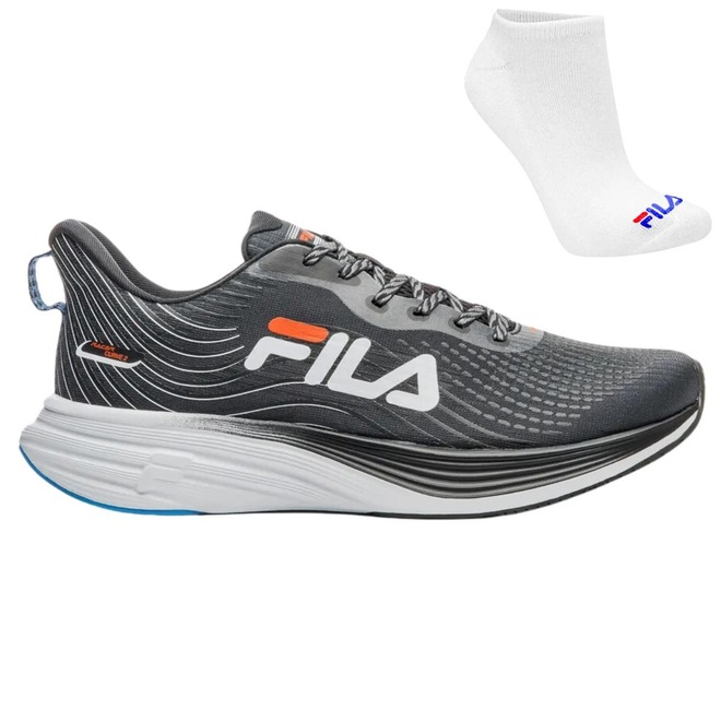 KIT TÊNIS FILA RACER CURVE 2 E MEIA - MASCULINO - Foto 1