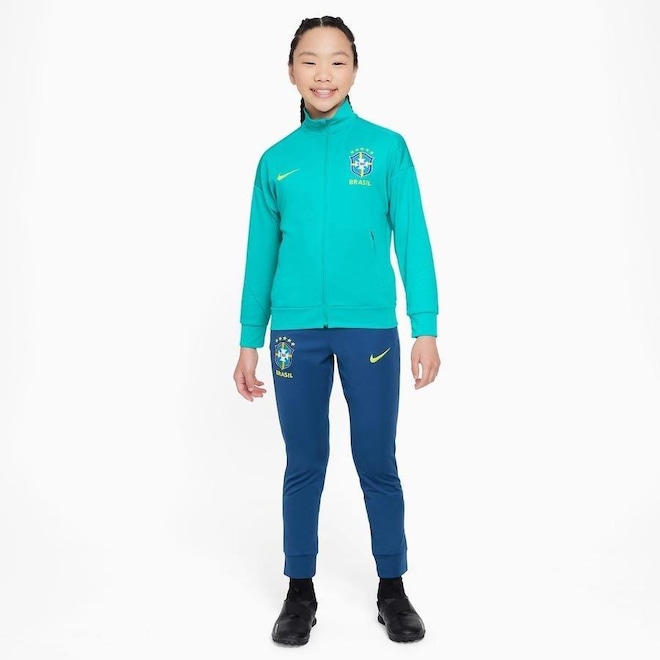 Agasalho Brasil Treino Dri-Fit Academy Pro Nike - Infantil - Foto 1